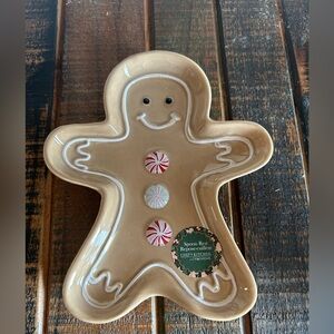 Ciroa Home Gingerbread Man Dish Spoon Rest Christmas Holiday NEW